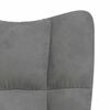 vidaXL Chaise de relaxation Gris fonc&eacute; Velours