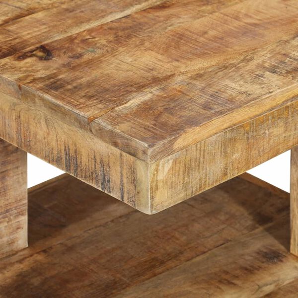 vidaXL Table basse 45x45x40 cm Bois de manguier massif