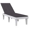 vidaXL Coussin de chaise longue anthracite m&eacute;lang&eacute; (75+105) x 50 x 4 cm