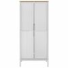 vidaXL Garde-robe FLORO blanc 77x53x171 cm bois massif de pin