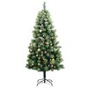 vidaXL Sapin de No&euml;l artificiel articul&eacute; 300 LED et boules 180 cm
