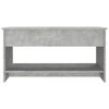 vidaXL Table basse gris b&eacute;ton 102x50x52,5 cm bois d'ing&eacute;nierie