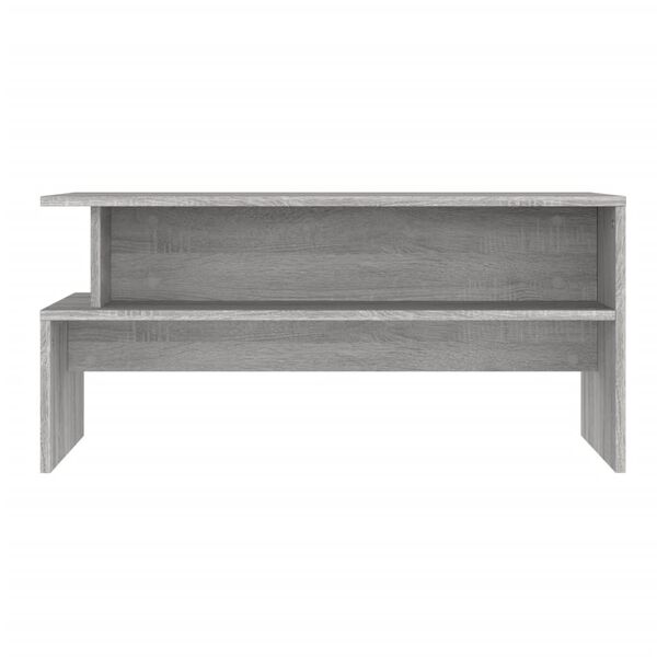 vidaXL Table basse sonoma gris 90x55x42,5 cm bois d'ingénierie