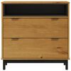 vidaXL Commode FLAM 80x40x80 cm bois de pin massif
