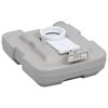 vidaXL Toilette portable de camping Gris 10+10 L