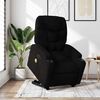 vidaXL Fauteuil inclinable de massage électrique noir tissu