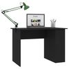 vidaXL Bureau Noir 110x60x73 cm Aggloméré