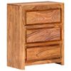 vidaXL Armoire &agrave; tiroirs 60x33x75 cm Bois d'acacia massif
