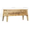 vidaXL Boîte de rangement 99x35x48 cm Bois de manguier solide