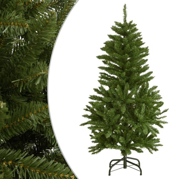 vidaXL Sapin de No&euml;l artificiel &agrave; charni&egrave;res avec support vert 120 cm