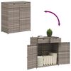 vidaXL Armoire de rangement de jardin gris 105x55x113cm r&eacute;sine tress&eacute;e
