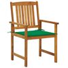 vidaXL Chaises de jardin avec coussins lot de 2 Bois d'acacia massif