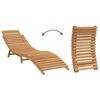 vidaXL Transat Marron 184 x 55 x 59 cm Bois de teck massif