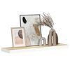 vidaXL &Eacute;tag&egrave;re flottante murale ch&ecirc;ne et blanc 80x23,5x3,8 cm MDF