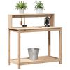 vidaXL Table de rempotage et étagères 108x50x109,5 cm bois massif pin