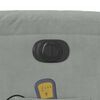 vidaXL Fauteuil inclinable de massage électrique gris clair velours