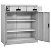 vidaXL Armoire de bureau Gris clair 90x40x102 cm Acier
