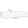 vidaXL Lit sur&eacute;lev&eacute; de jardin Acier galvanis&eacute; 396x100x68cm gris