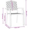 vidaXL Chaises empilables d'extérieur lot de 2 acier anthracite
