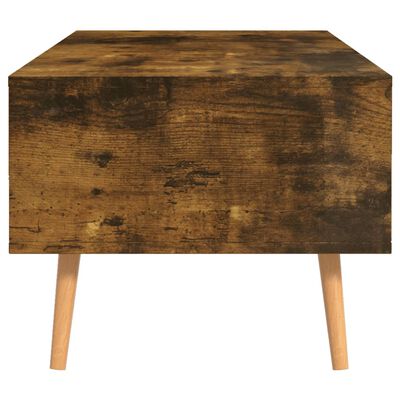 vidaXL Table basse Chêne fumé 100x49,5x43 cm Bois d'ingénierie