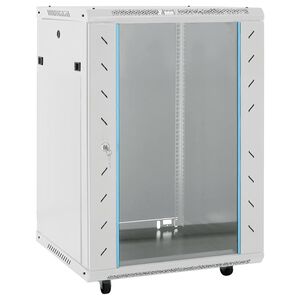 vidaXL Coffret de réseau avec pieds pivotants 15U 19" IP20 60x45x86 cm