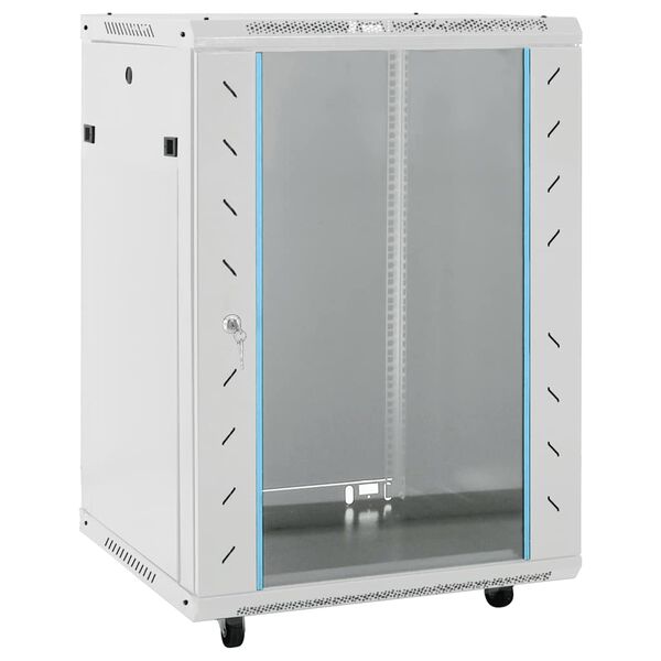 vidaXL Coffret de réseau avec pieds pivotants 15U 19" IP20 60x45x86 cm