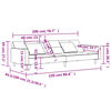 vidaXL Canap&eacute;-lit &agrave; 2 places avec deux oreillers Noir Velours