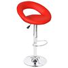 vidaXL Tabourets de bar lot de 2 rouge similicuir