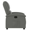 vidaXL Fauteuil inclinable en tissu gris fonc&eacute;