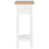 vidaXL Table d'appoint Blanc 27 x 27 x 65,5 cm Bois