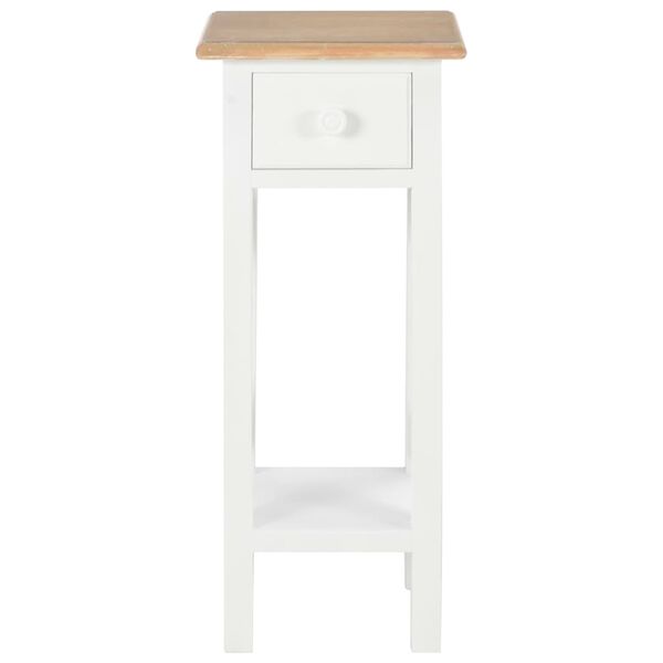 vidaXL Table d'appoint Blanc 27 x 27 x 65,5 cm Bois