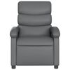 vidaXL Fauteuil inclinable gris similicuir