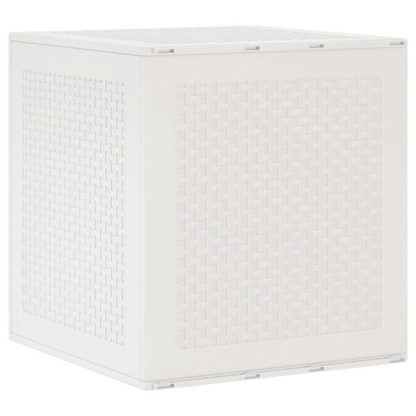 vidaXL Bo&icirc;te de rangement Blanc 55 x 53 x 57 cm Polypropyl&egrave;ne