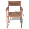 vidaXL Chaises empilables de jardin lot de 2 Bois de teck solide