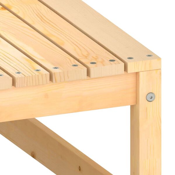 vidaXL Repose-pieds de jardin avec coussins lot de 2 Pin massif