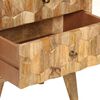 vidaXL Table de chevet 40x30x50 cm Bois de manguier massif