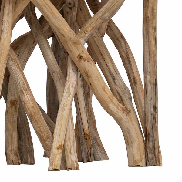 vidaXL Table basse en rondin 40x40x40 cm bois de récupération mélangé