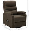 vidaXL Fauteuil Marron Tissu