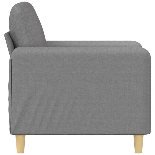 vidaXL Fauteuil Gris clair 60 cm Tissu