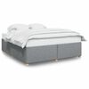vidaXL Cadre de lit sans matelas gris clair tissu