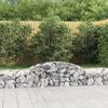 vidaXL Paniers &agrave; gabions arqu&eacute;s 2 pcs 300x50x40/60 cm fer galvanis&eacute;