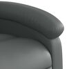 vidaXL Fauteuil inclinable &eacute;lectrique gris similicuir