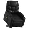 vidaXL Fauteuil inclinable de massage électrique noir similicuir