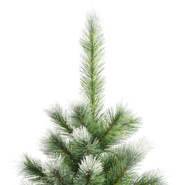 vidaXL Sapin de No&euml;l artificiel &agrave; charni&egrave;res avec neige floqu&eacute;e 150 cm
