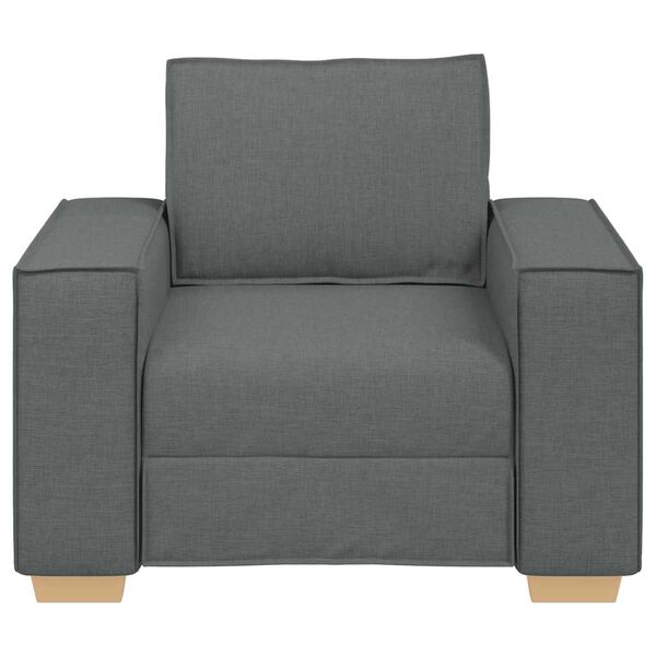 vidaXL Canapé Fauteuil Gris Foncé 60 cm Tissu