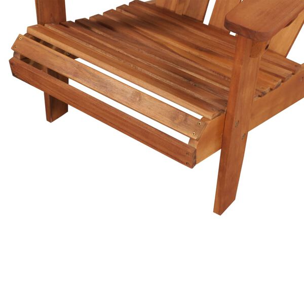 vidaXL Chaise de jardin Adirondack Bois d'acacia massif