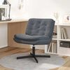 vidaXL Fauteuil relaxant pivotant Gris foncé 63 x 75 x 76 cm Velours