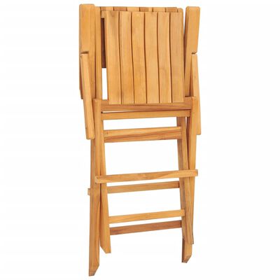 vidaXL Chaises de jardin pliantes lot de 2 55x61x90cm bois massif teck