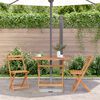 vidaXL Table pliable de jardin 90x75 cm Bois d'acacia massif