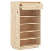 vidaXL Armoire &agrave; chaussures 60x34x105 cm Bois de pin massif